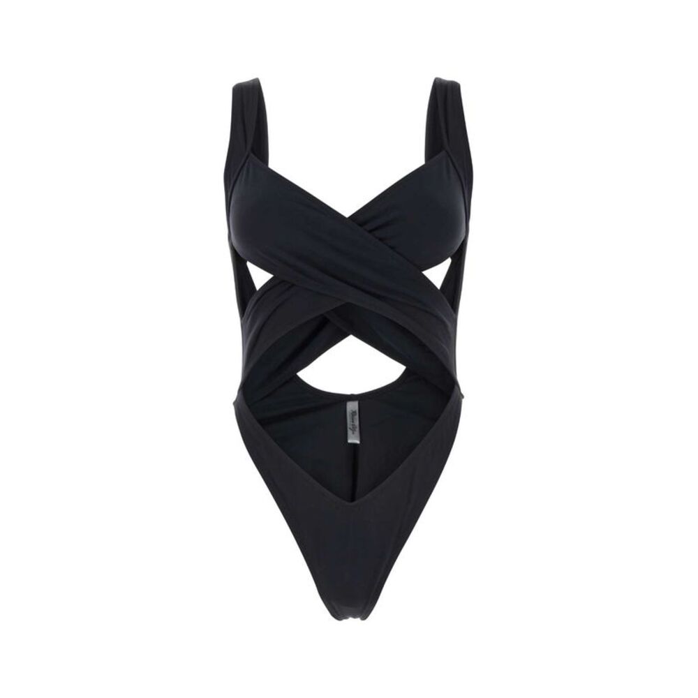 Reina Olga Women Black Stretch Nylon Exotica Trikini